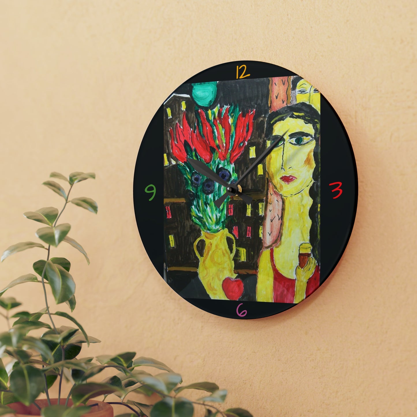 Mystery Woman Wall Clock