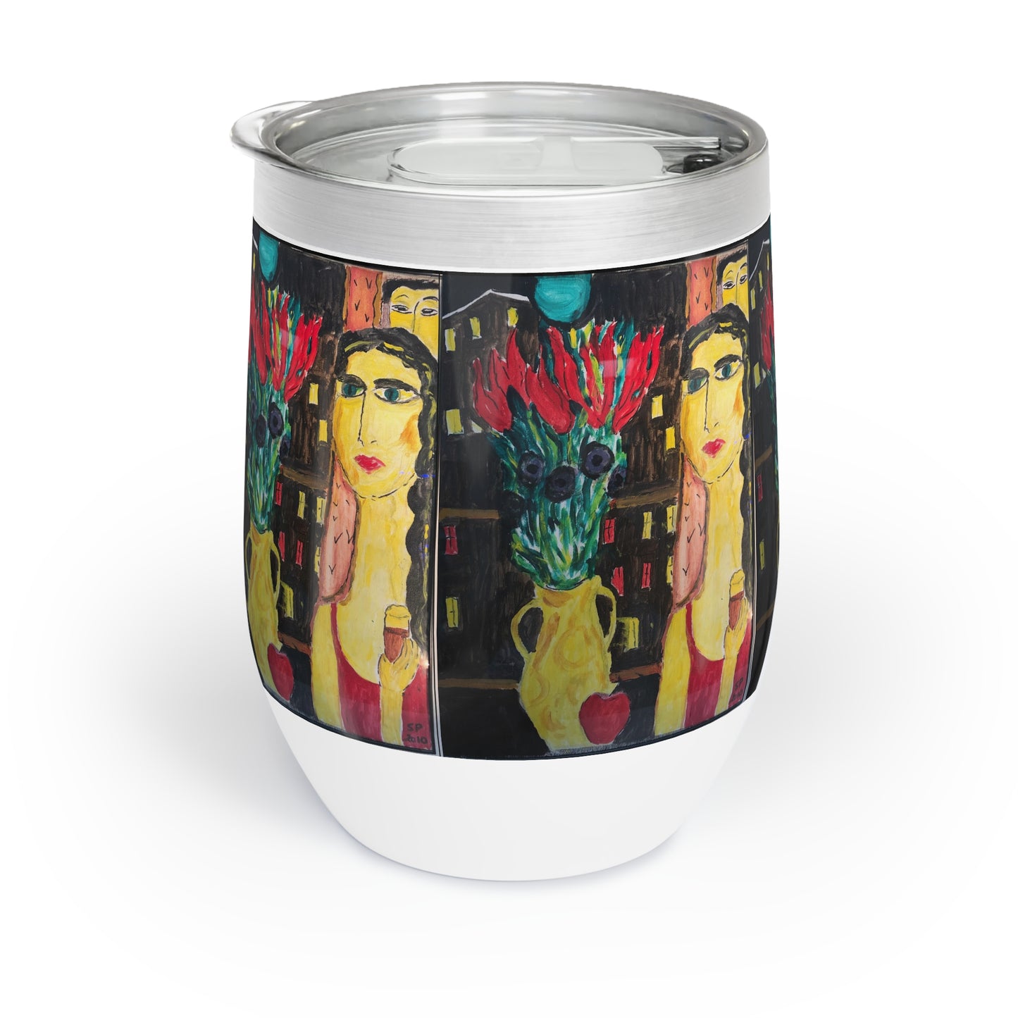 Mystery Woman Chill Wine Tumbler