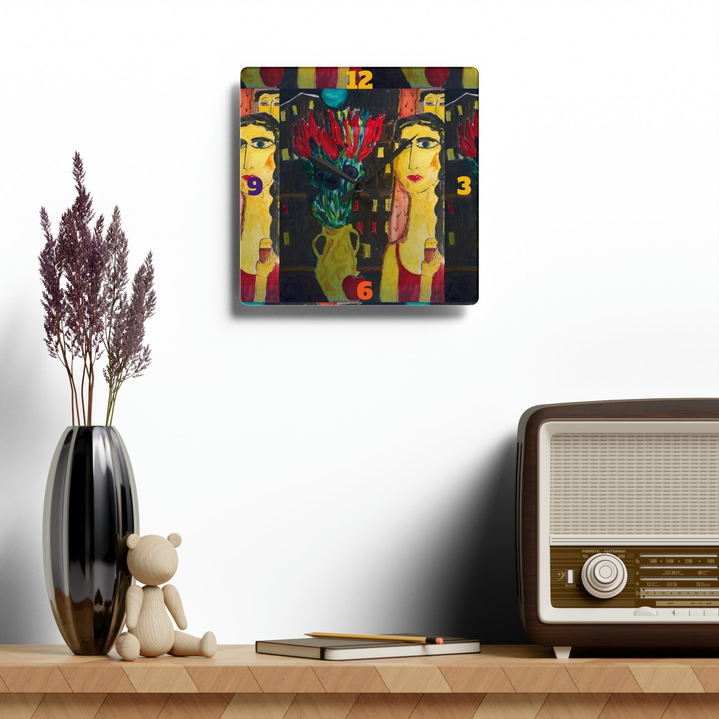 Mysterious Woman Clock