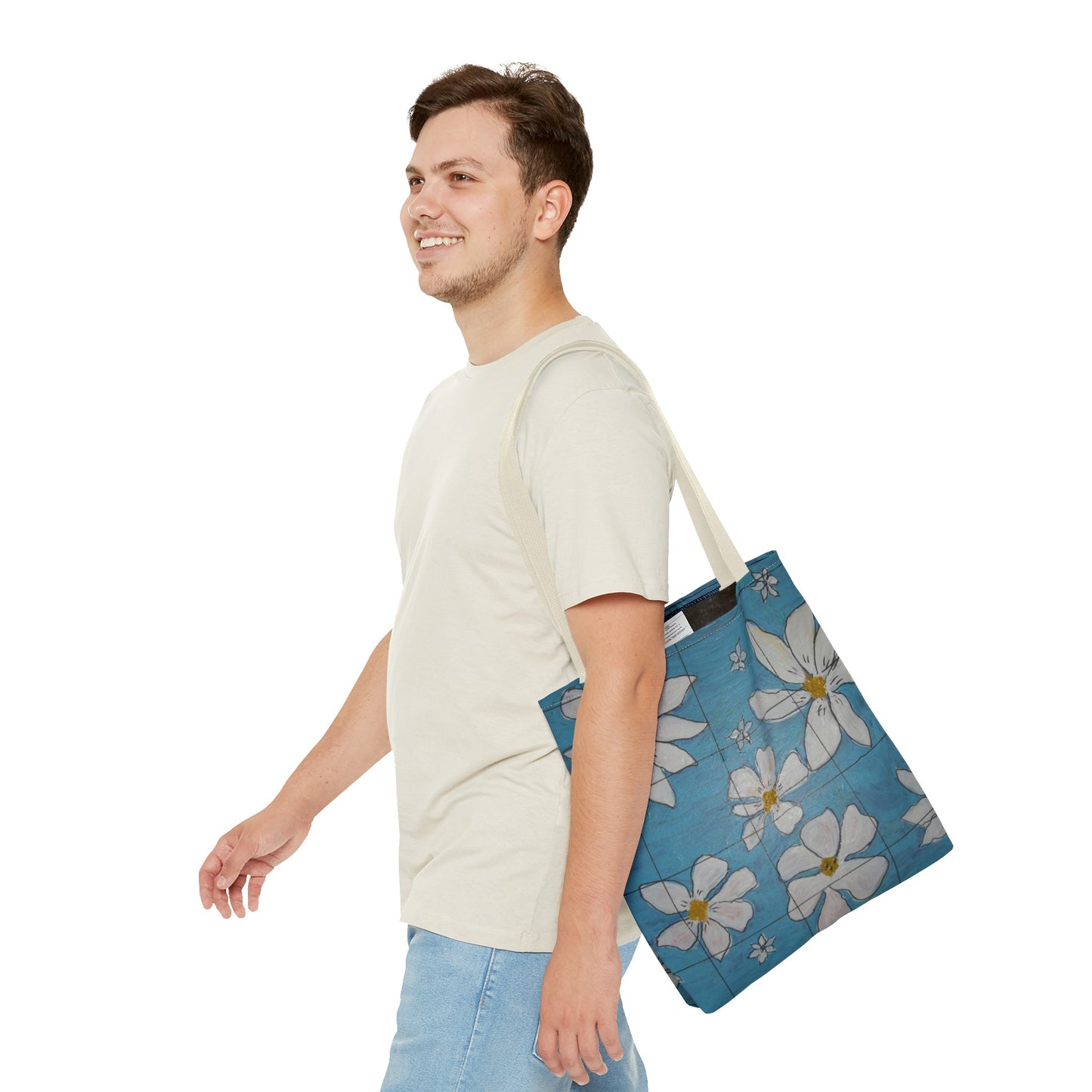NEW - Happy Flowers Tote Bag