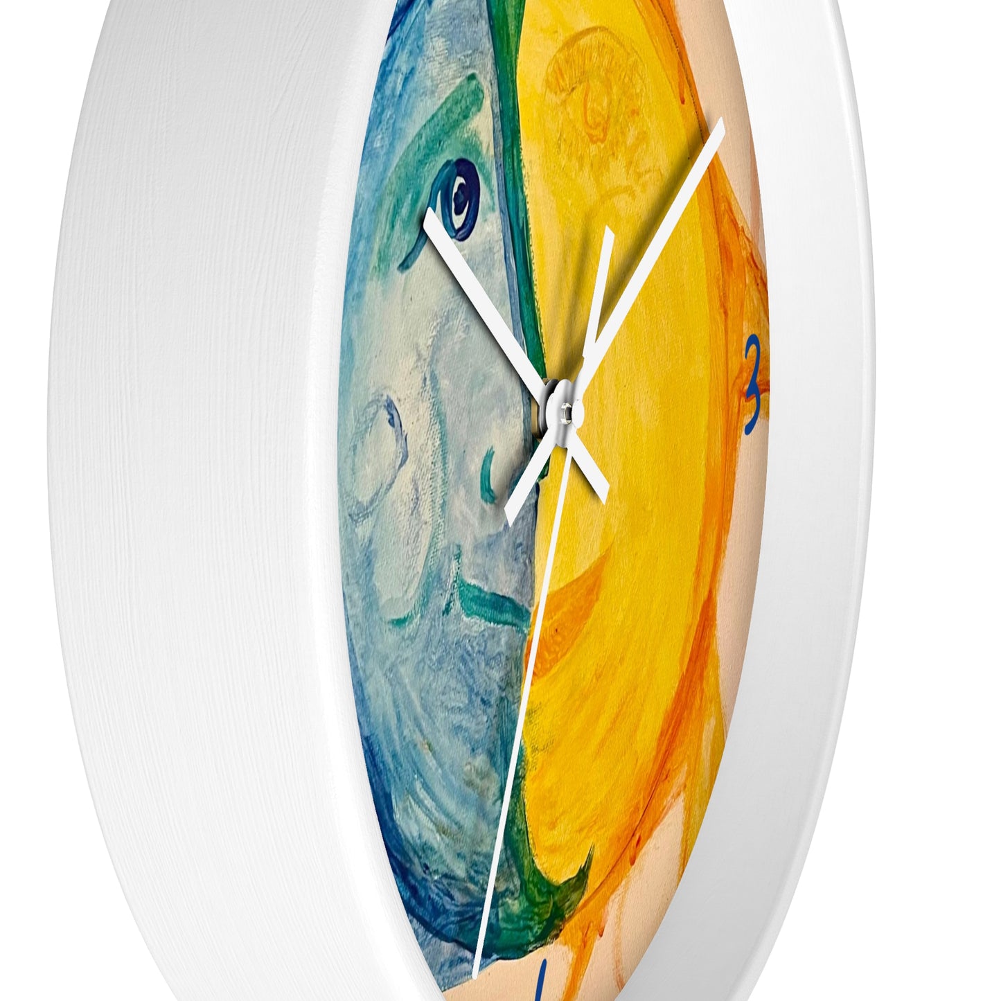 Happy Sun Moon Wall Clock
