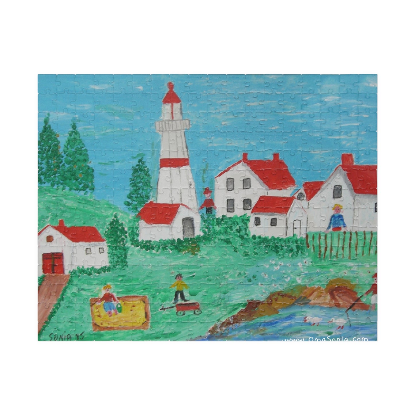 Lighthouse Puzzle in Various Sizes/Difficulty