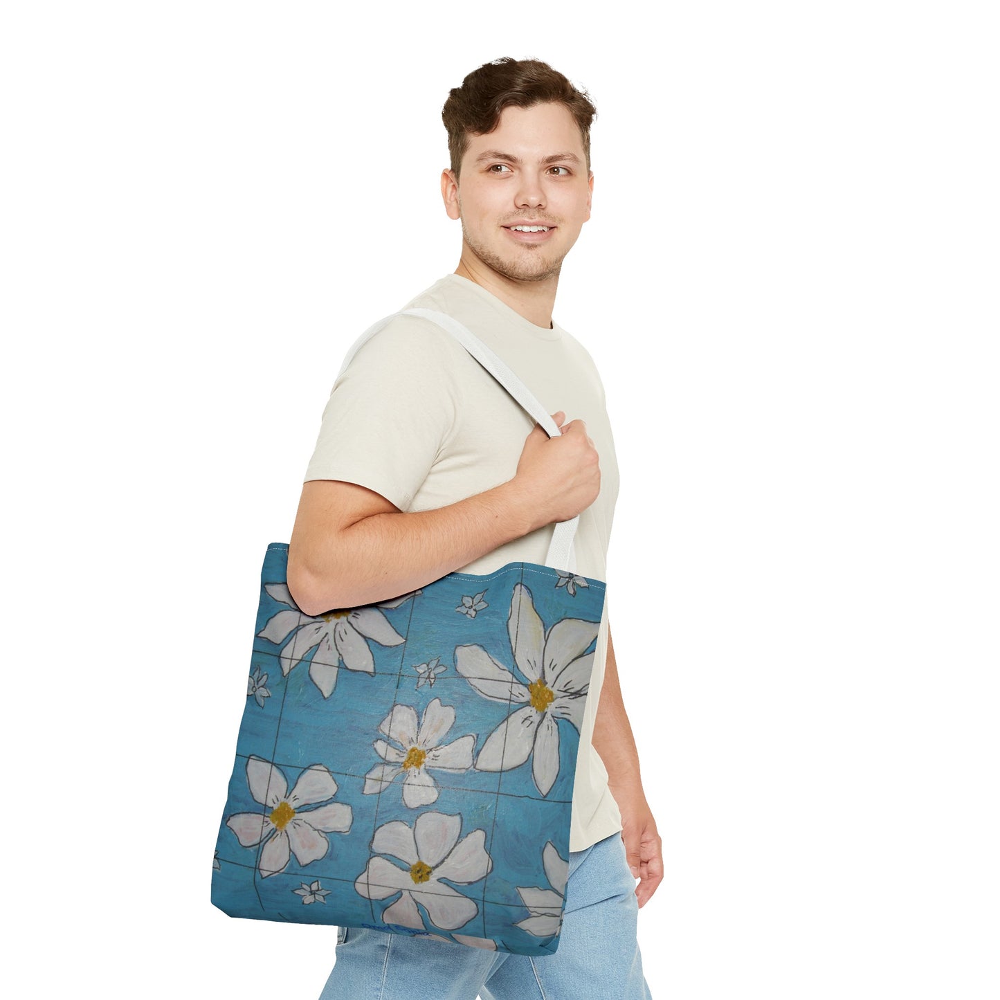 NEW - Happy Flowers Tote Bag
