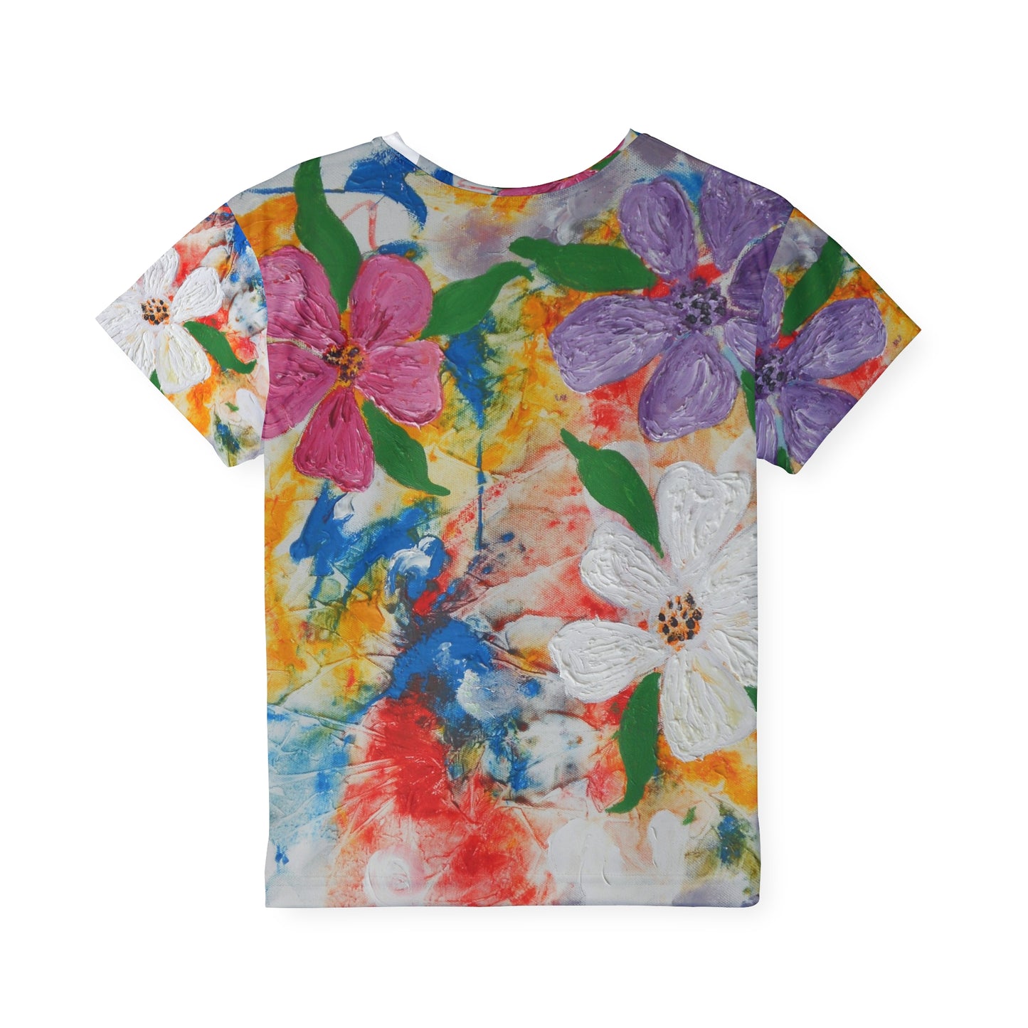 Colorful Abstract Floral Sports Jersey