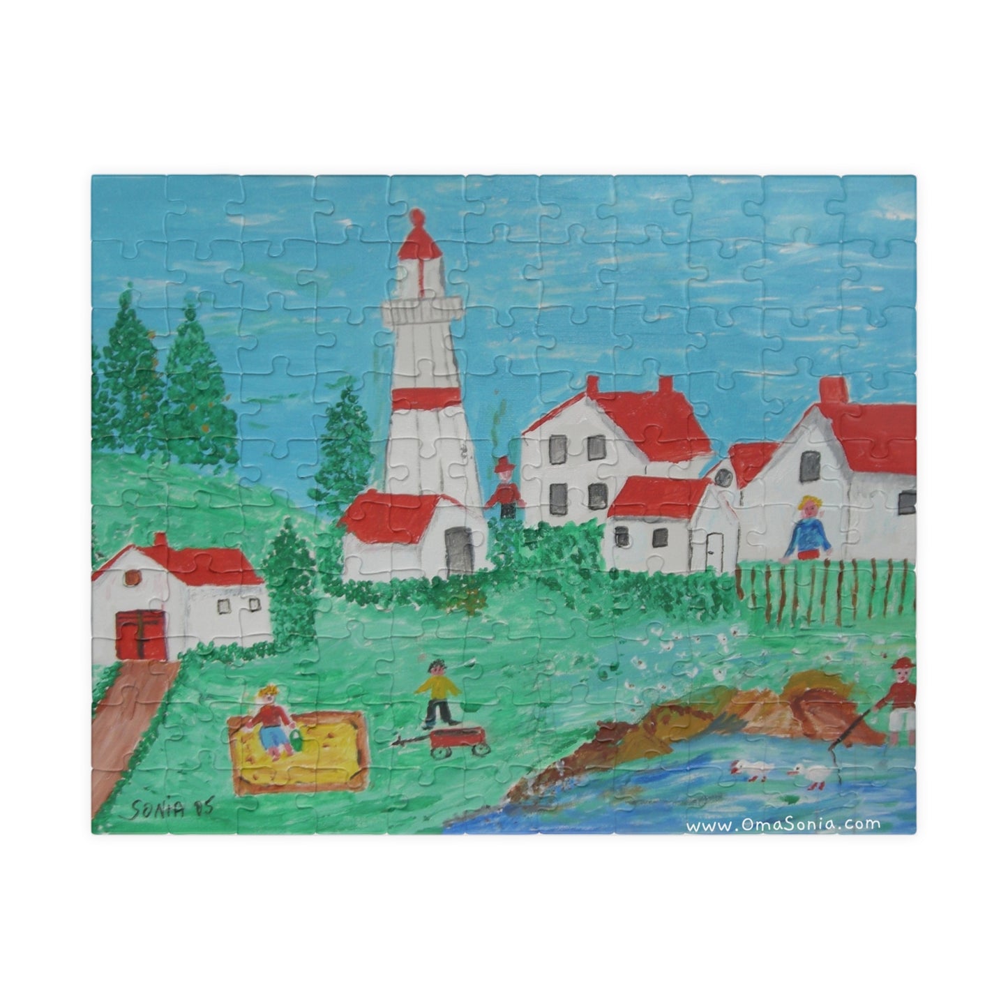Lighthouse Puzzle in Various Sizes/Difficulty
