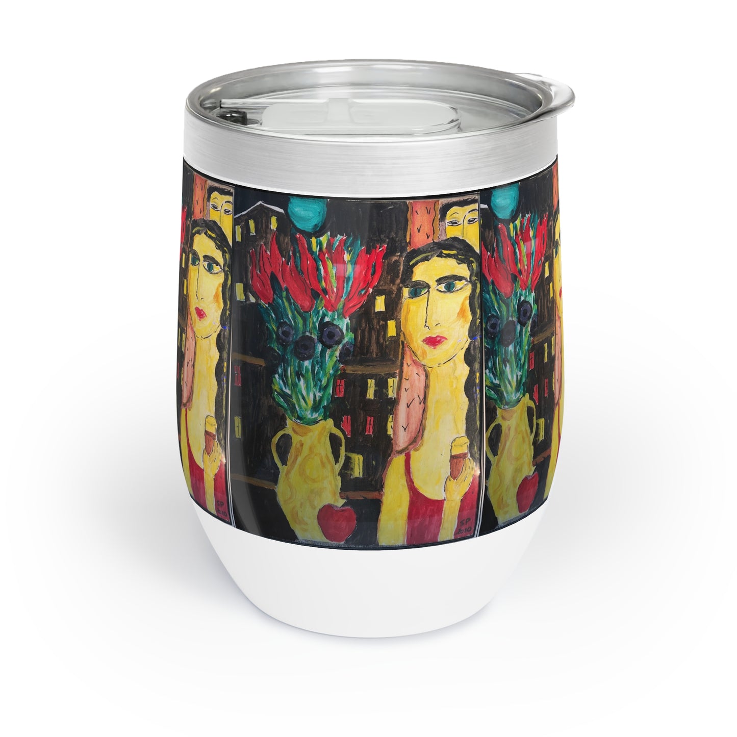 Mystery Woman Chill Wine Tumbler