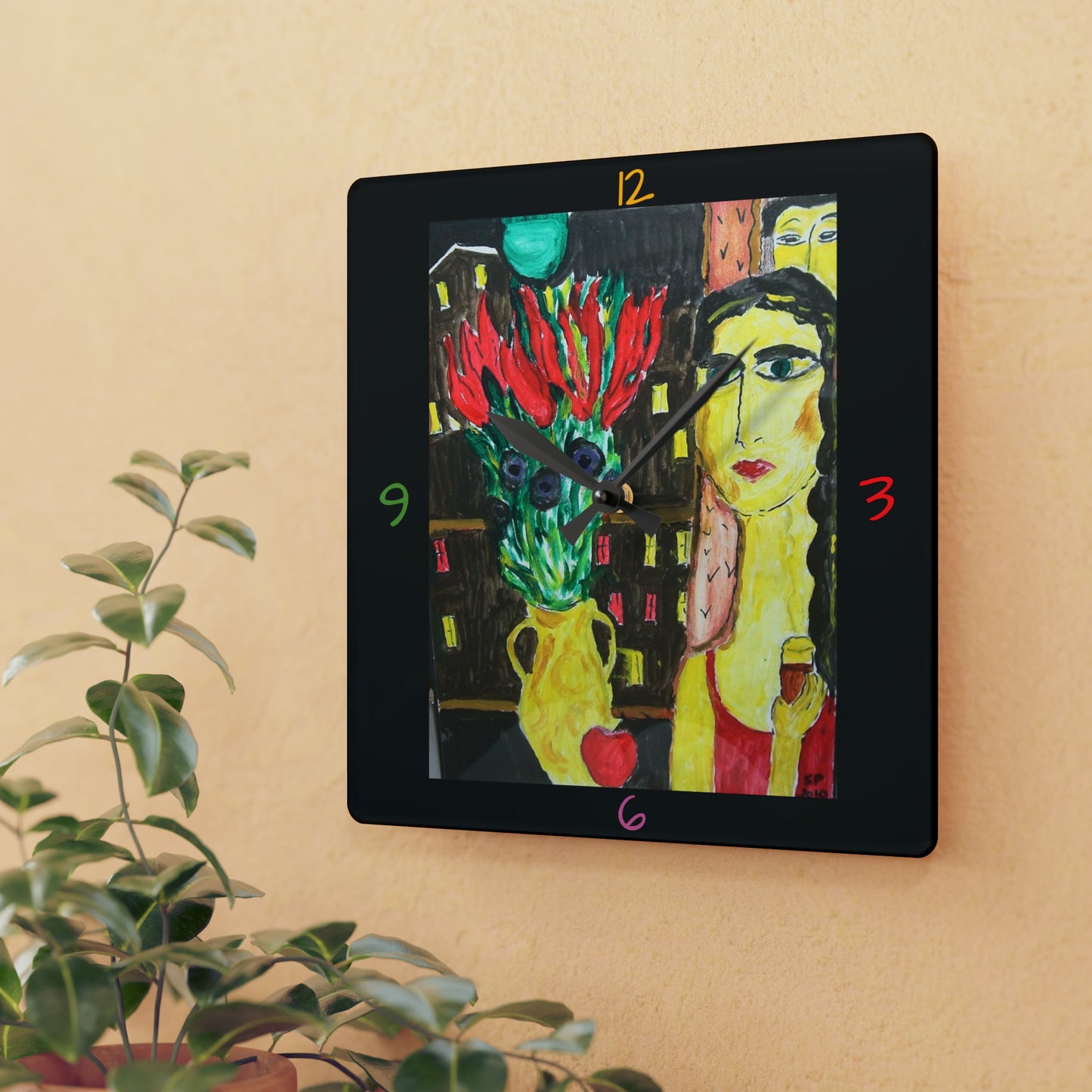Mystery Woman Wall Clock