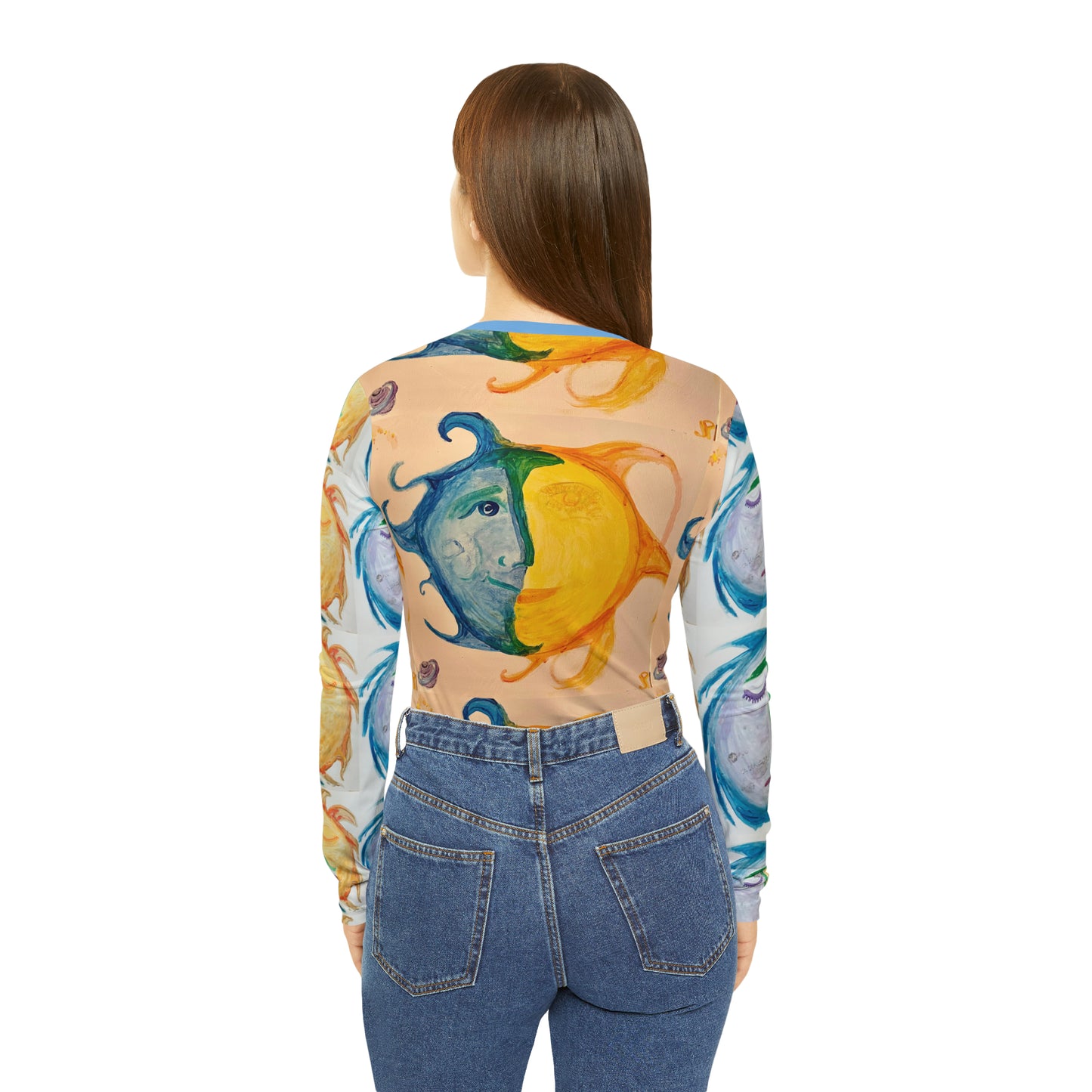 Sun & Moon Art - Women's Long Sleeve V-neck