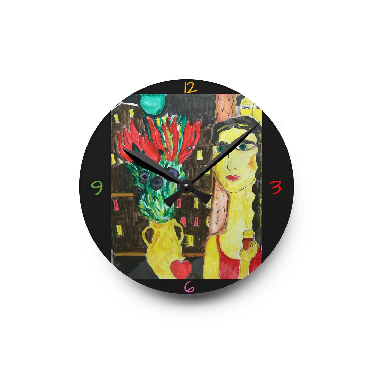 Mystery Woman Wall Clock