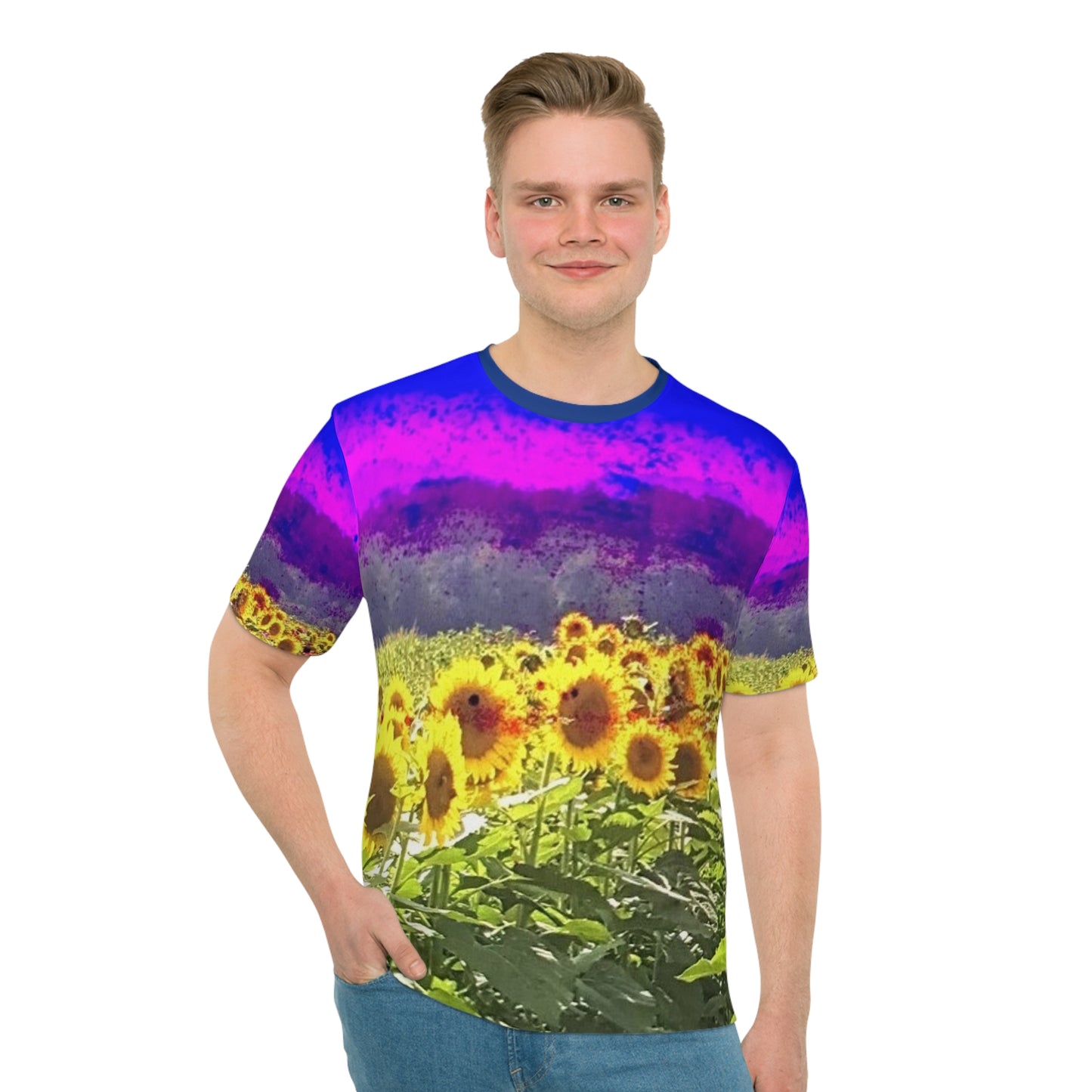 Slava Ukraine ~ Men's Sunflower T-shirt