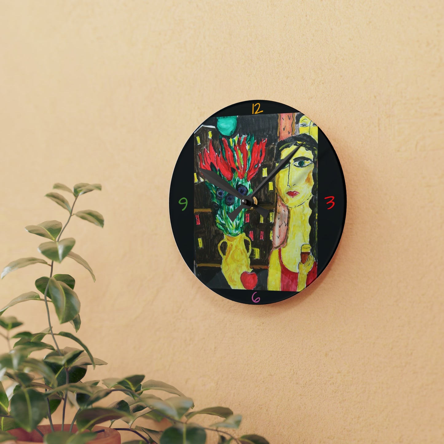 Mystery Woman Wall Clock