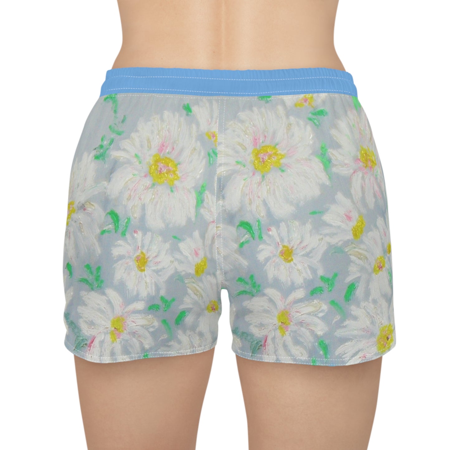 NEW - "White Daisies" Casual Shorts