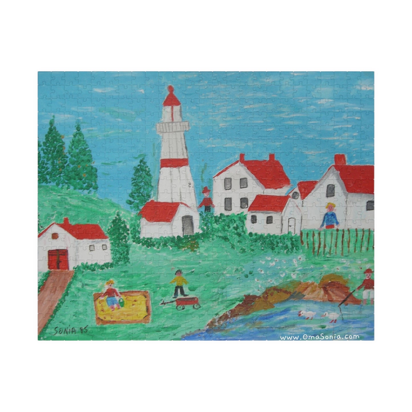 Lighthouse Puzzle in Various Sizes/Difficulty