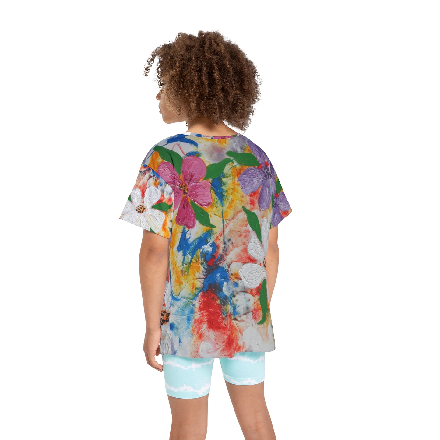 Colorful Abstract Floral Sports Jersey