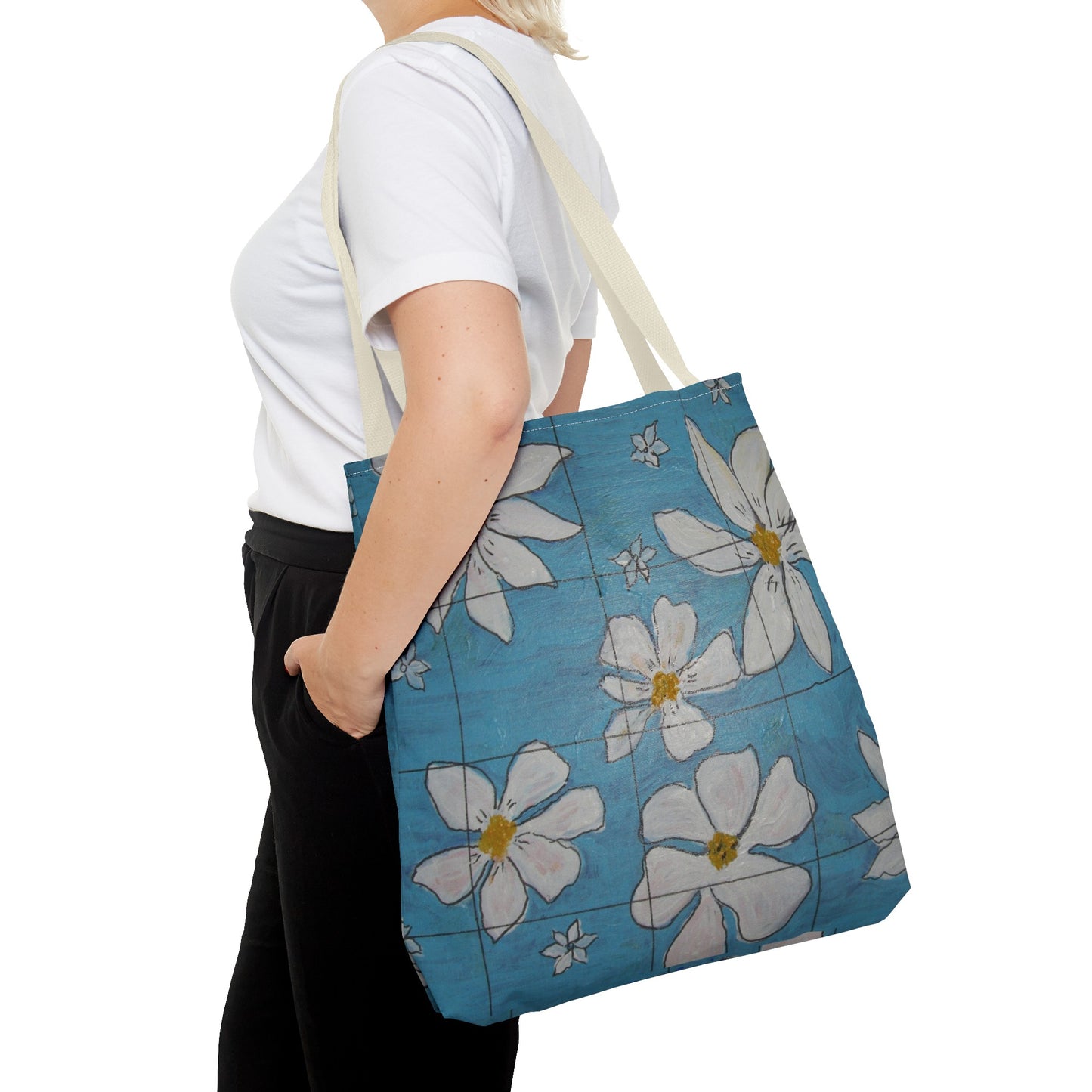 NEW - Happy Flowers Tote Bag