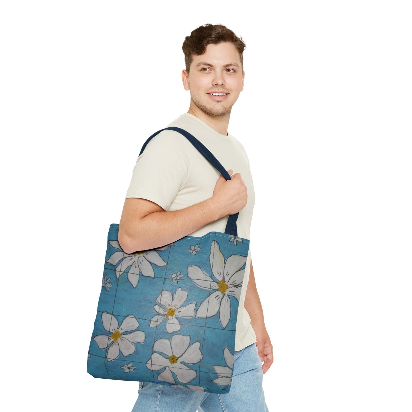NEW - Happy Flowers Tote Bag