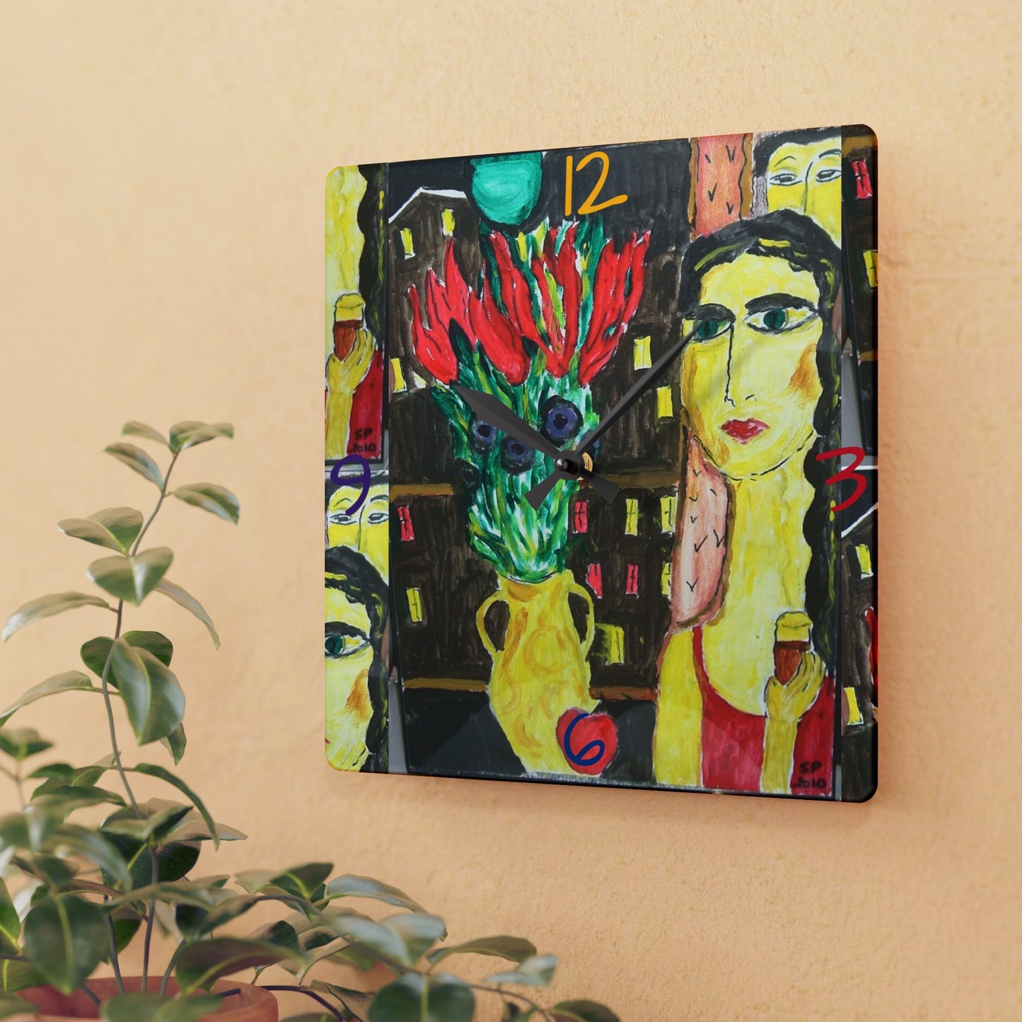 Mystery Woman Wall Clock