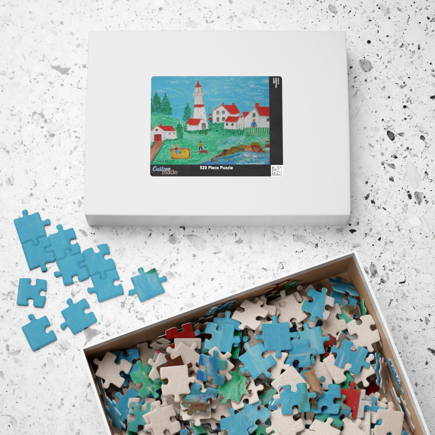 Lighthouse Puzzle in Various Sizes/Difficulty