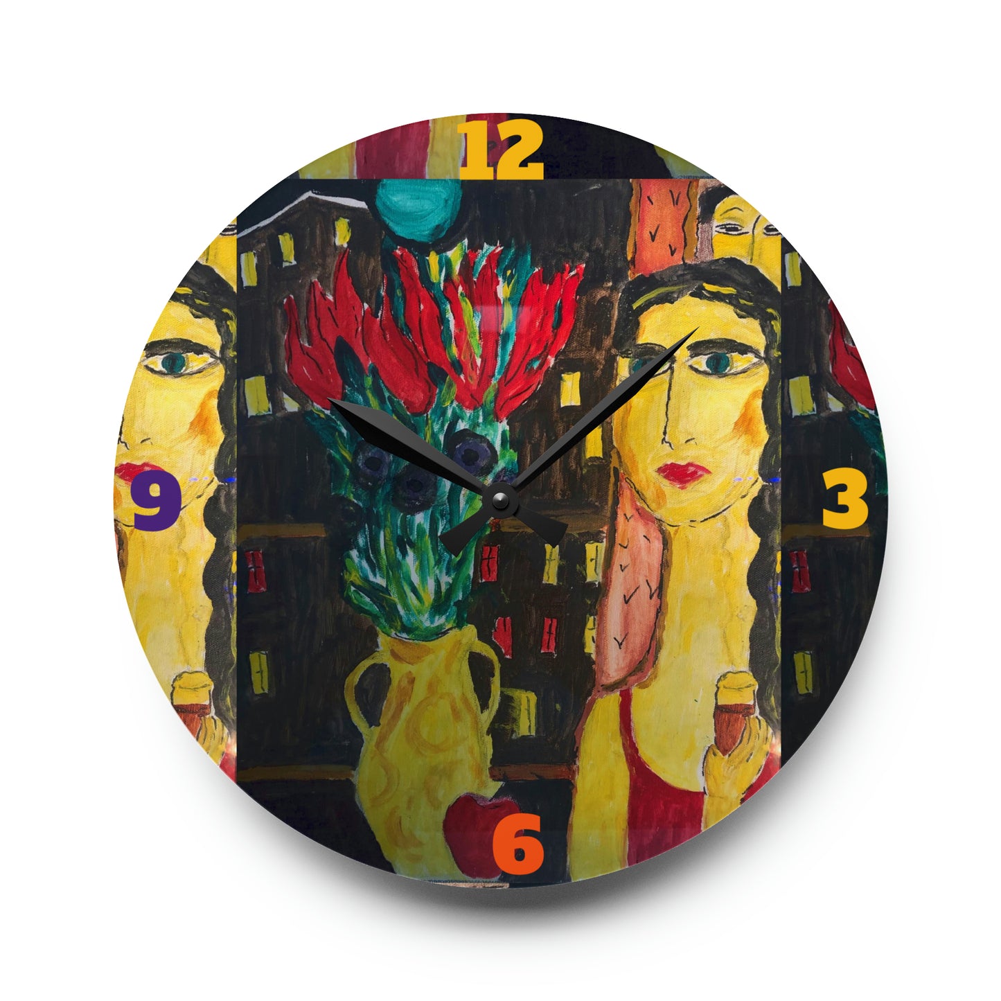 Mysterious Woman Clock