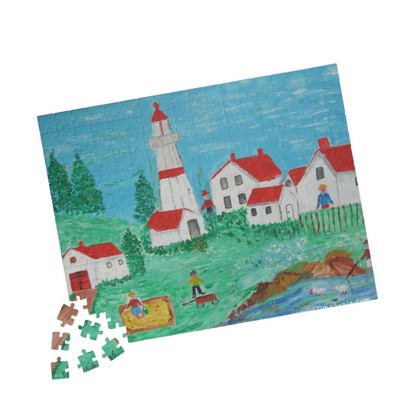 Lighthouse Puzzle in Various Sizes/Difficulty