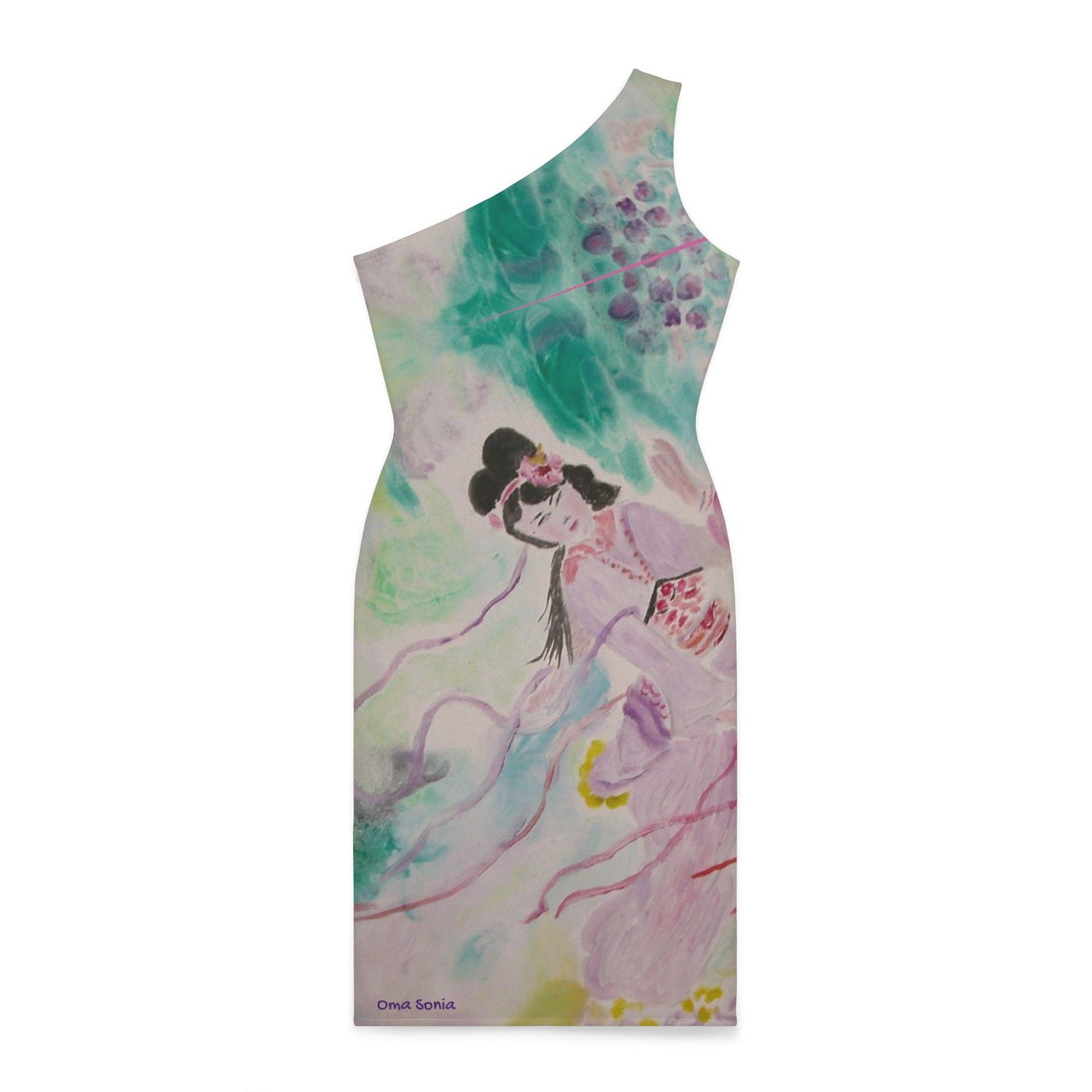 Elegant Geisha Shoulder Dress