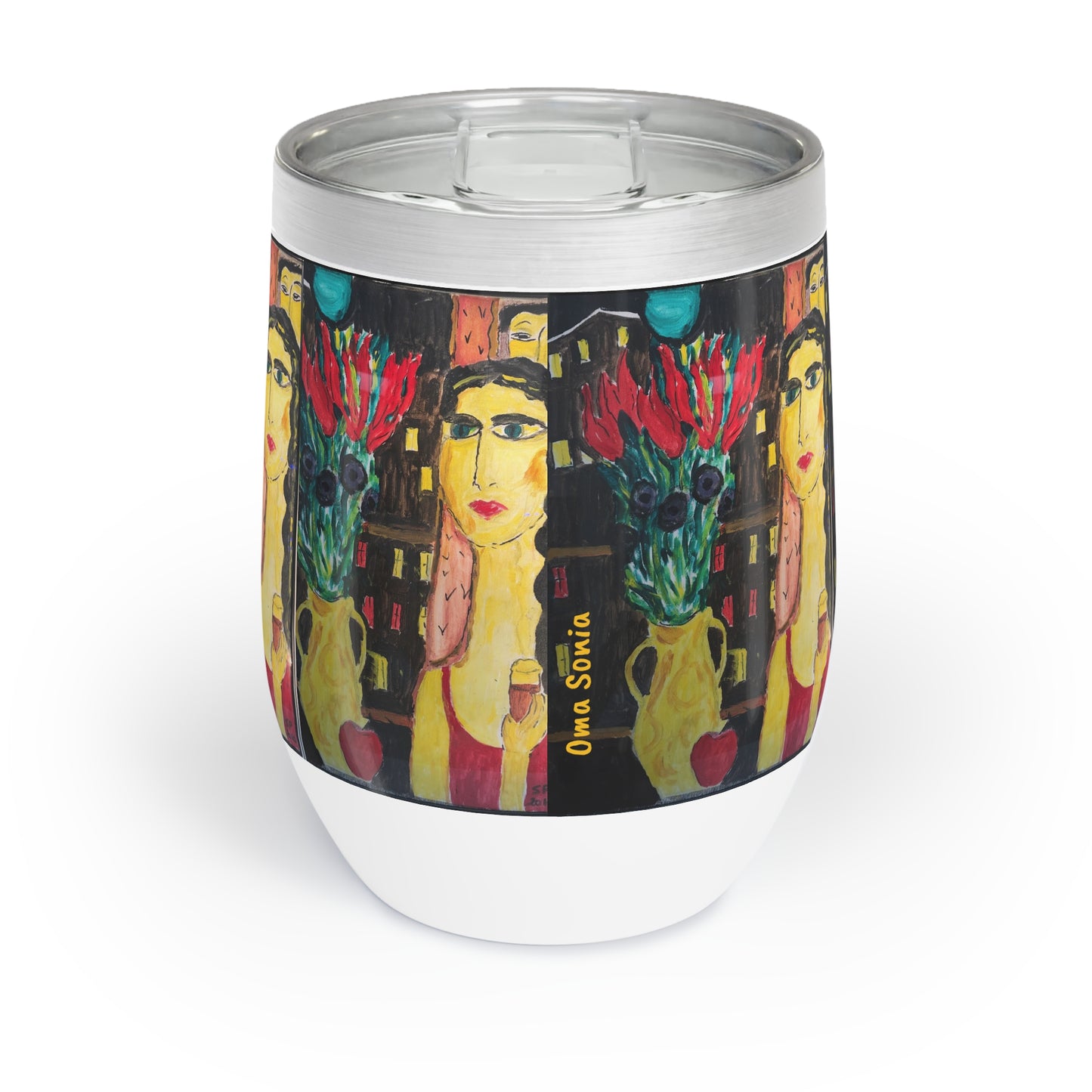 Mystery Woman Chill Wine Tumbler