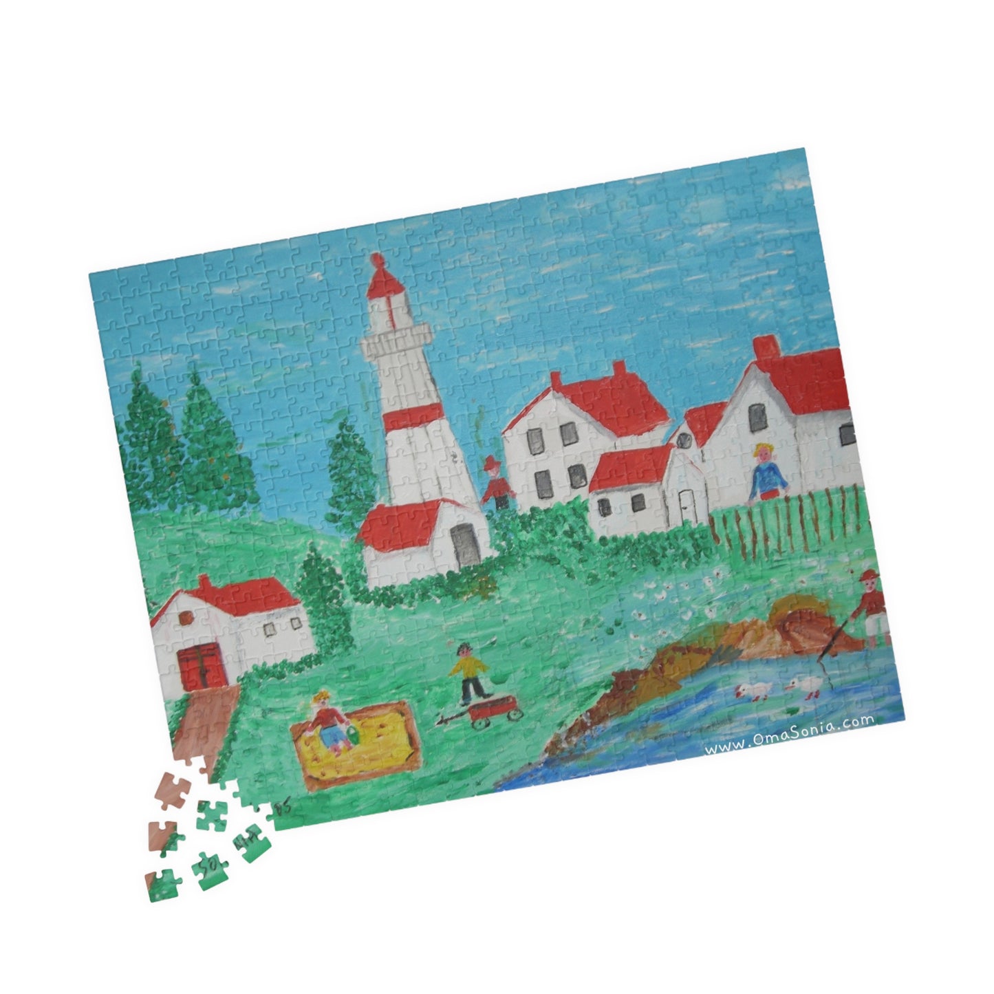 Lighthouse Puzzle in Various Sizes/Difficulty