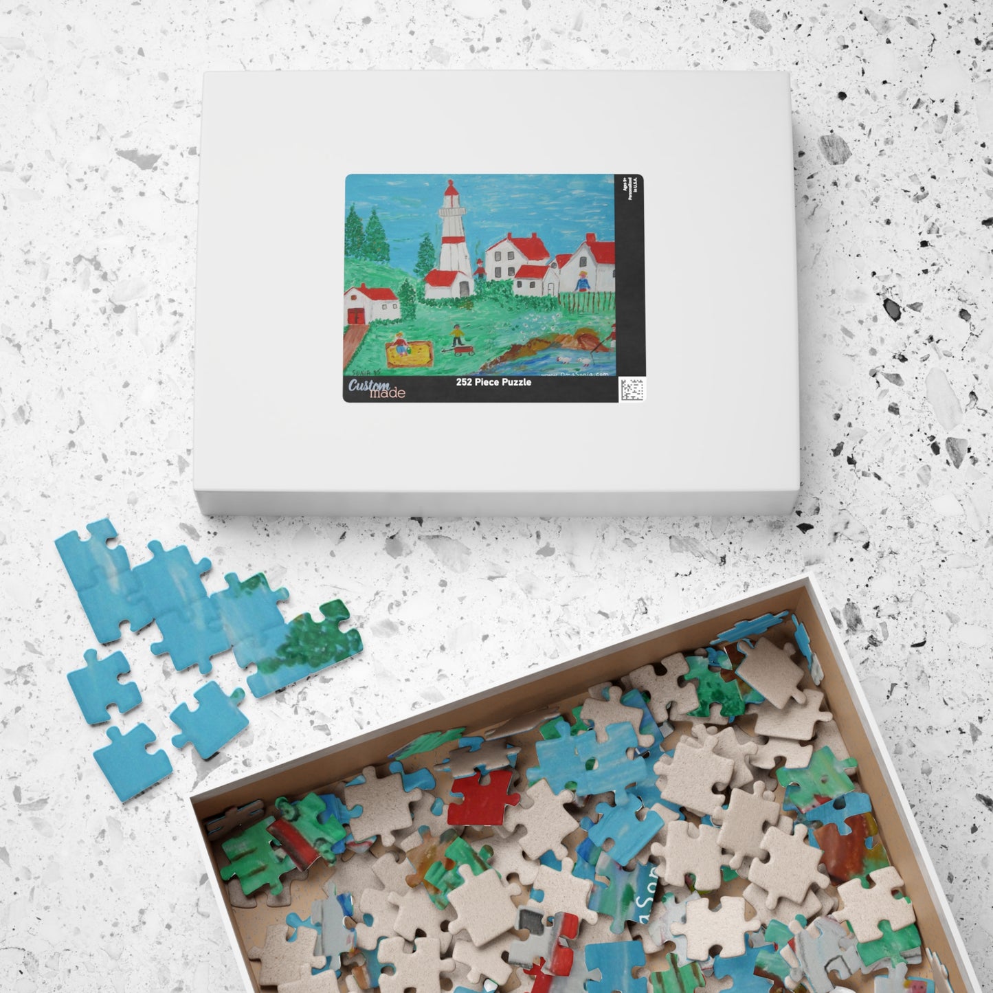 Lighthouse Puzzle in Various Sizes/Difficulty