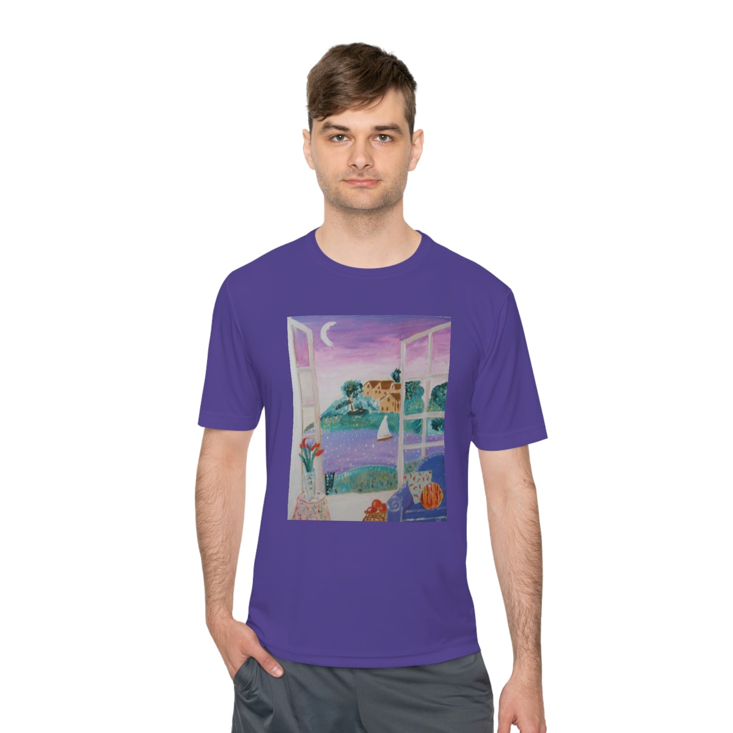 "Moonlight Sail" Moisture Wicking Tee