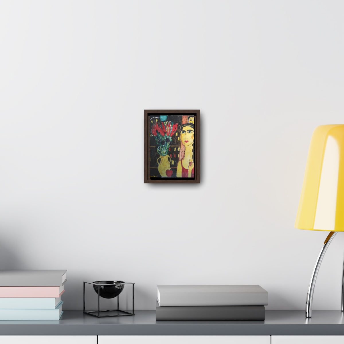 Oma Sonia's "Mystery Woman" Framed on Canvas