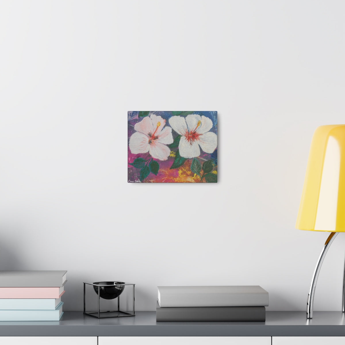 Brilliant Hibiscus on Canvas