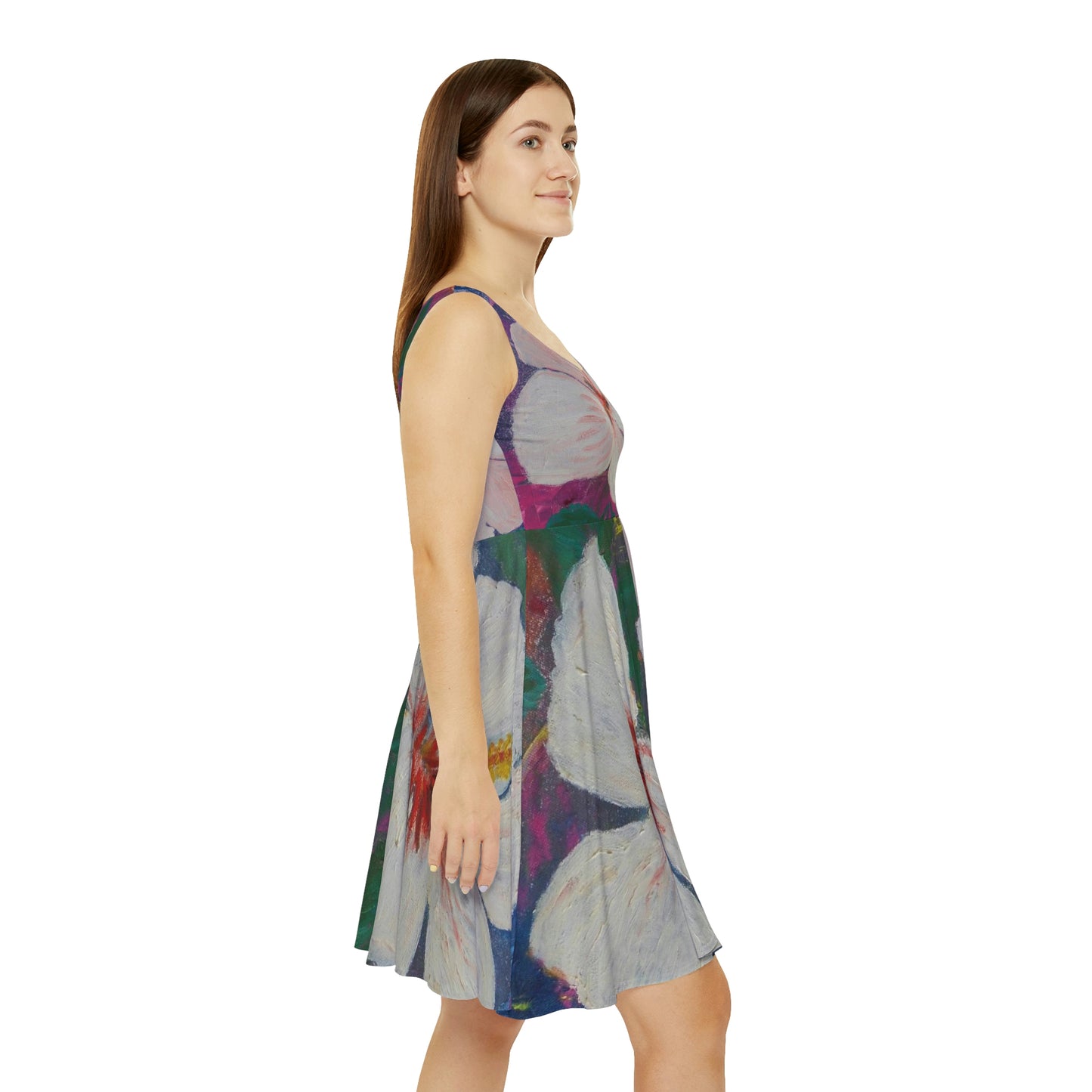 Oma Sonia Brilliant Hibiscus Skater Dress