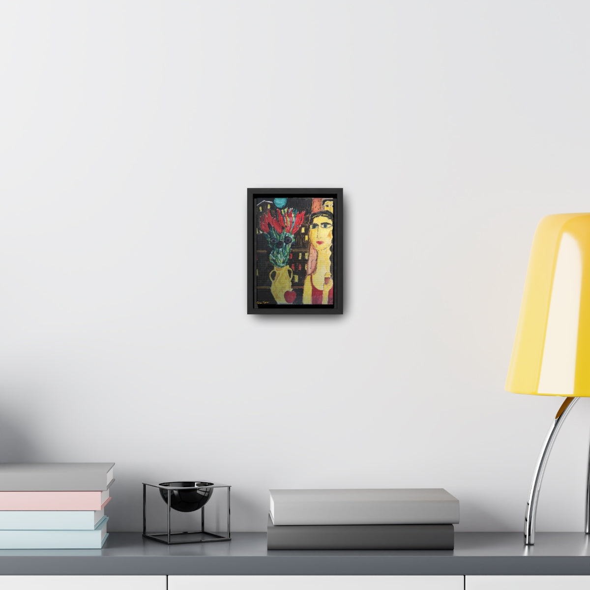 Oma Sonia's "Mystery Woman" Framed on Canvas