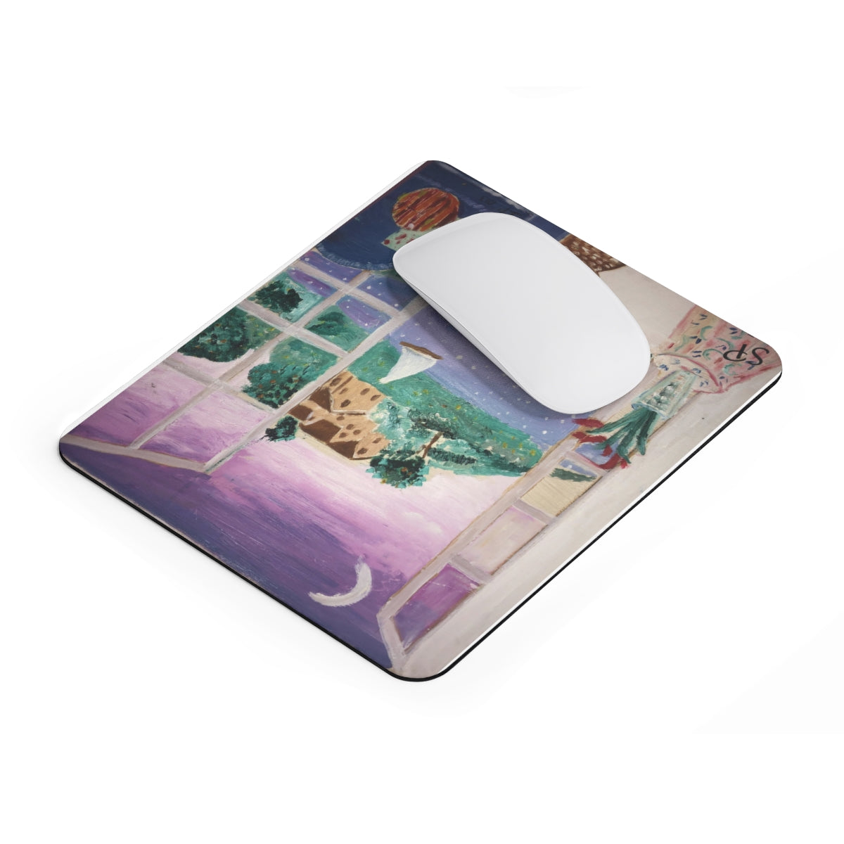 "Moonlit Sail" Artistic Mousepad
