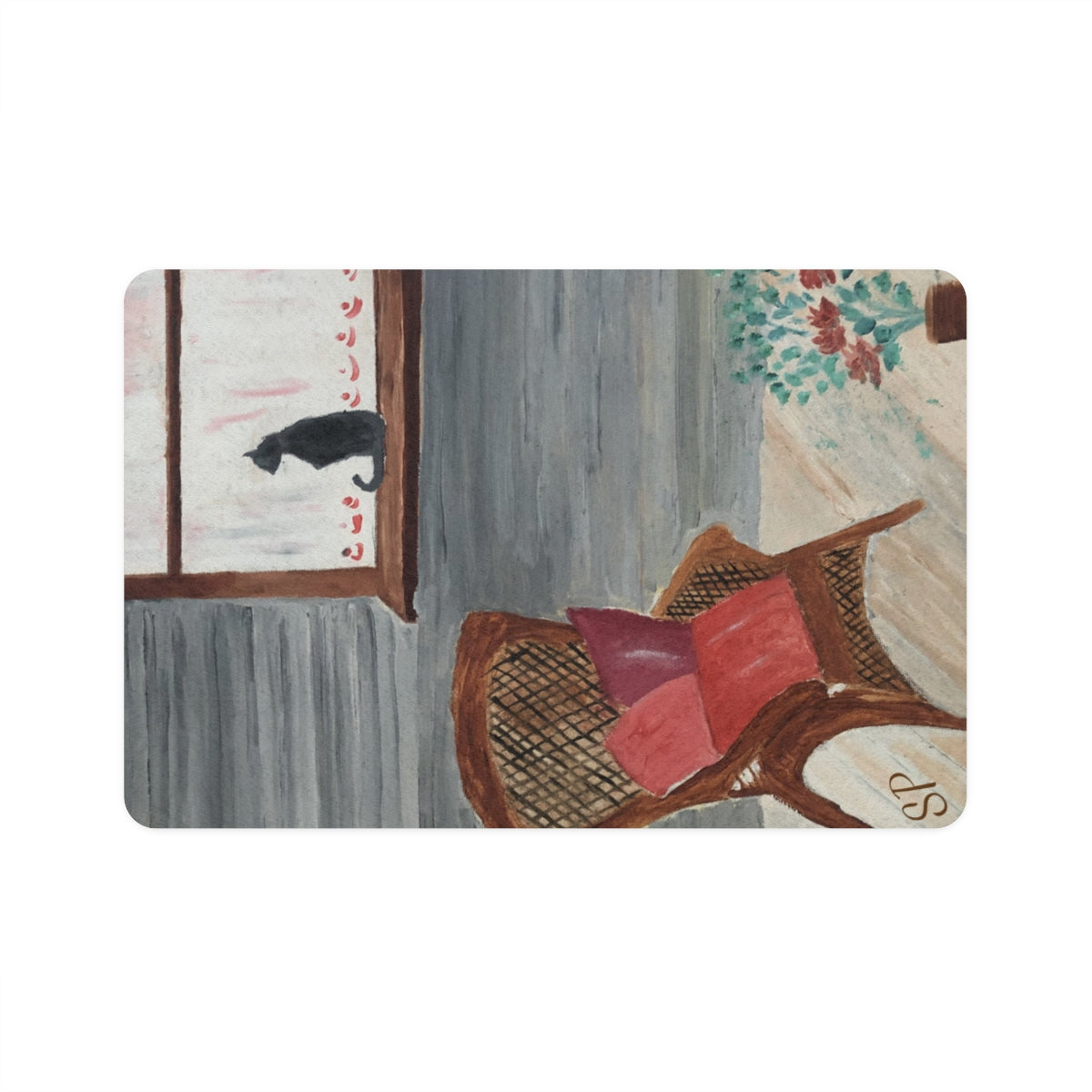 Oma's Kitty Cat Pet Mat (12x18)