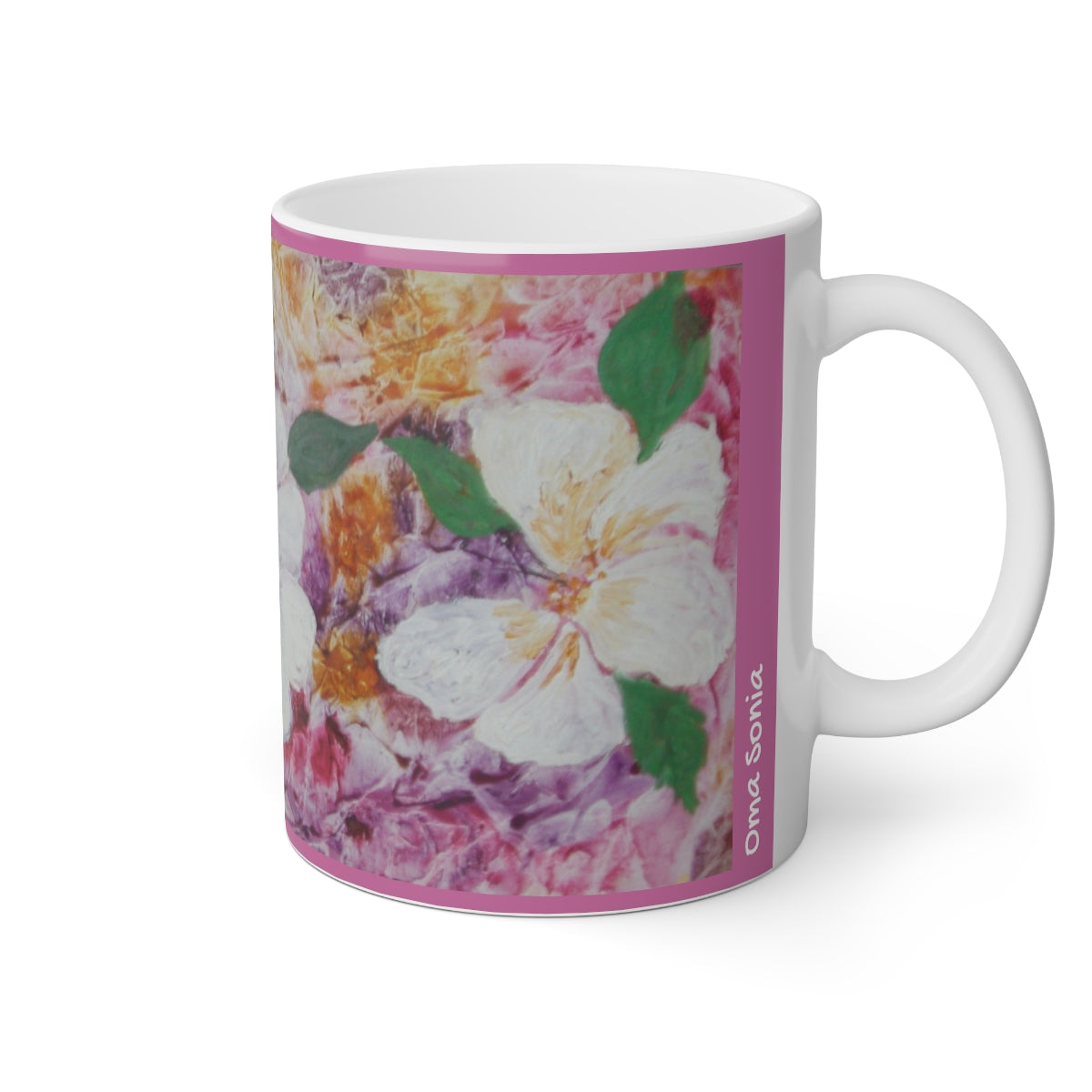 Oma Sonia's Brilliant Hibiscus Mug