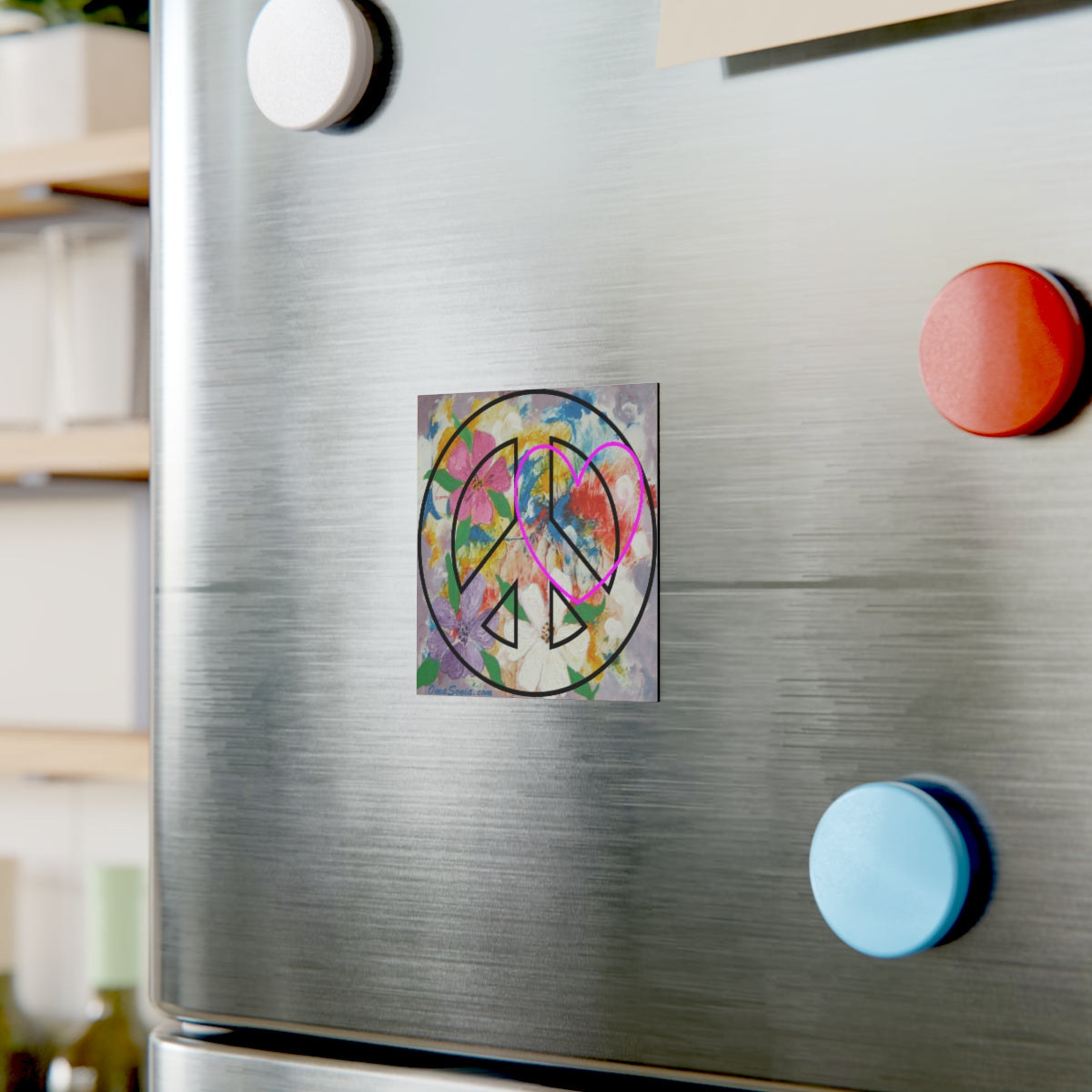 Peace Love Flowers - Oma Sonia Magnet