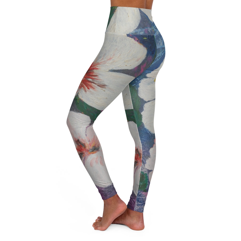 Oma Sonia Hibiscus Flower Yoga Leggings