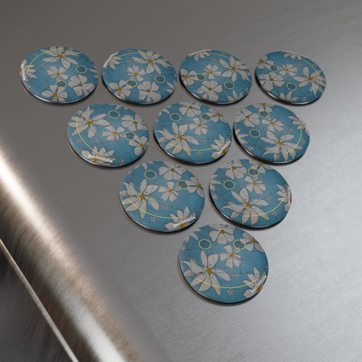 Oma Sonia Happy Flowers Magnet