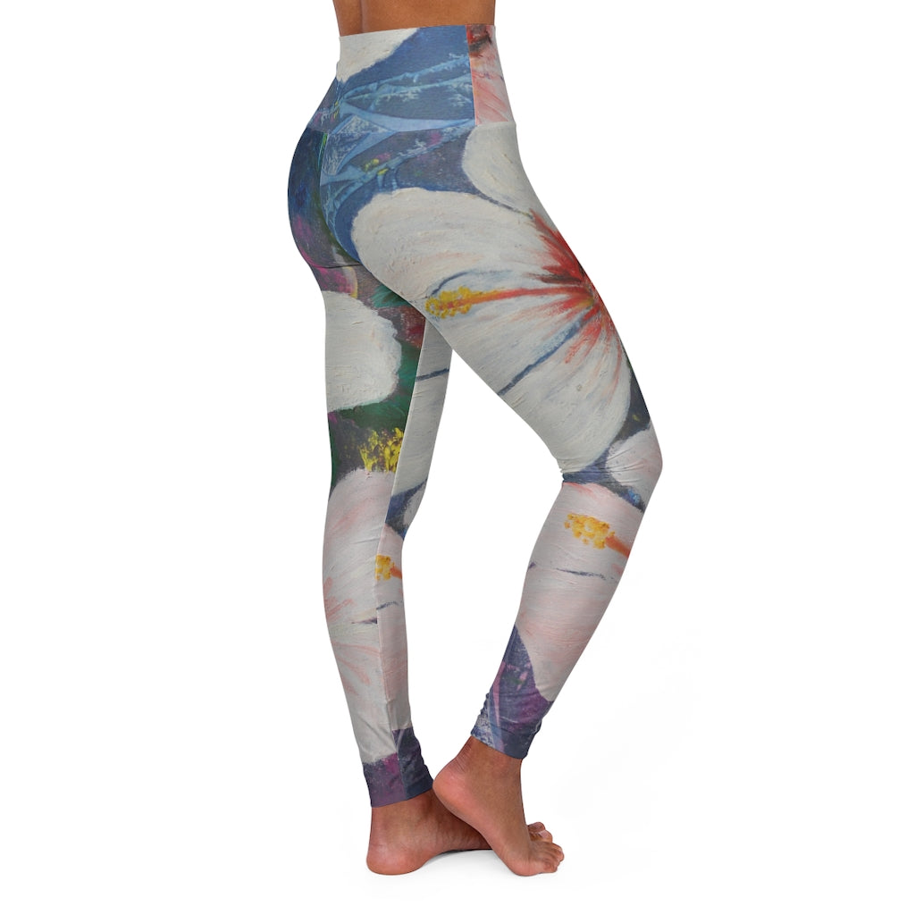 Oma Sonia Hibiscus Flower Yoga Leggings