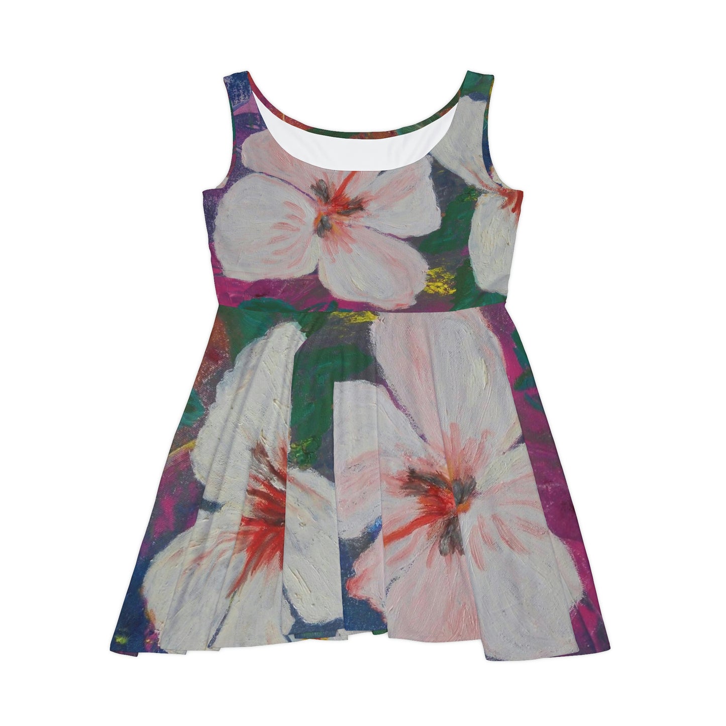 Oma Sonia Brilliant Hibiscus Skater Dress