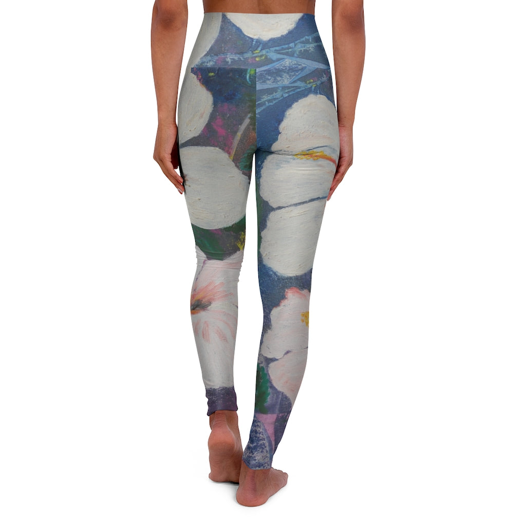 Oma Sonia Hibiscus Flower Yoga Leggings