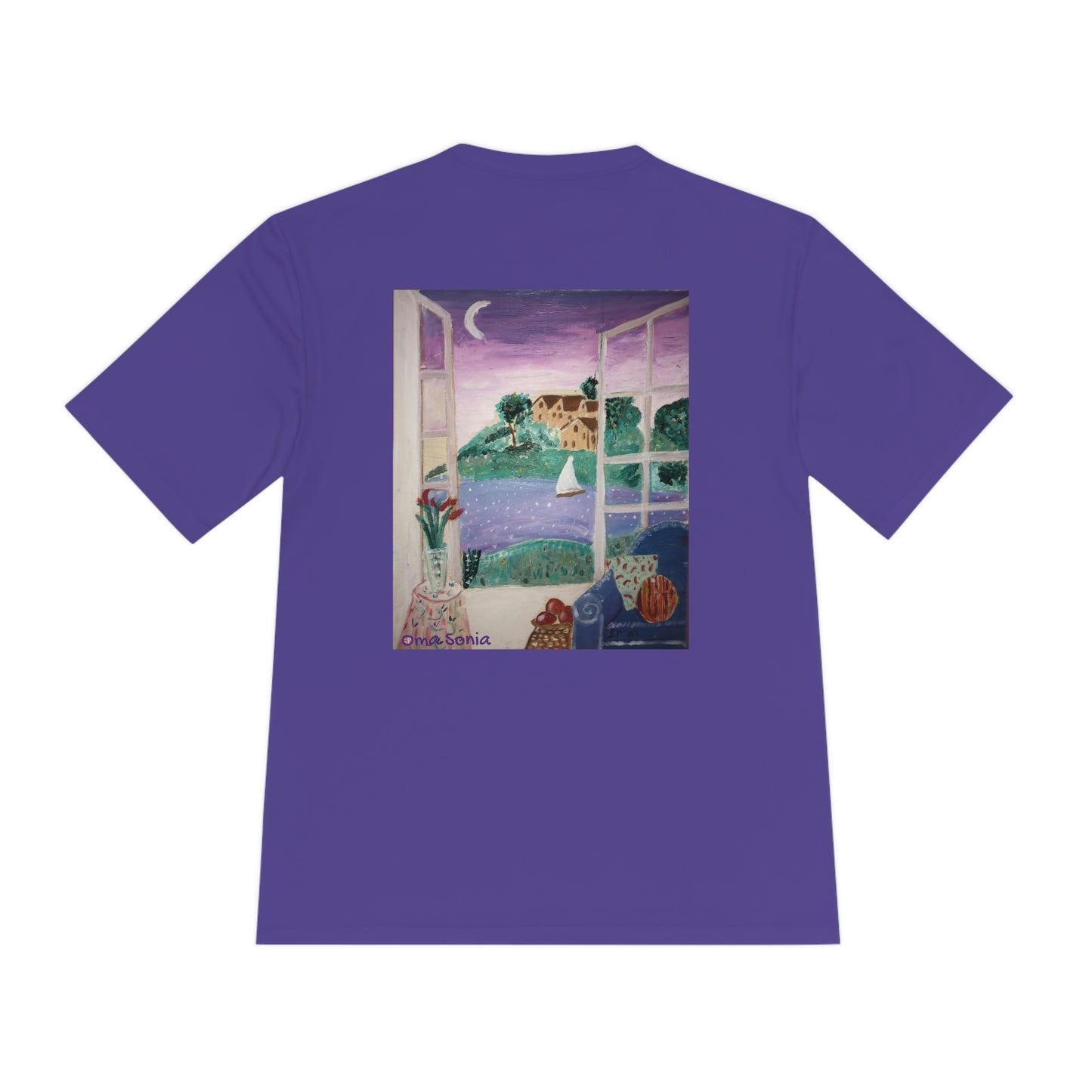 "Moonlight Sail" Moisture Wicking Tee