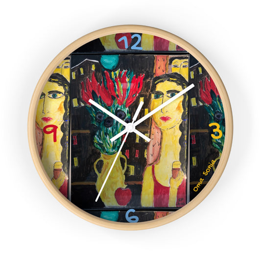 Mystery Woman Oma Sonia Wall Clock