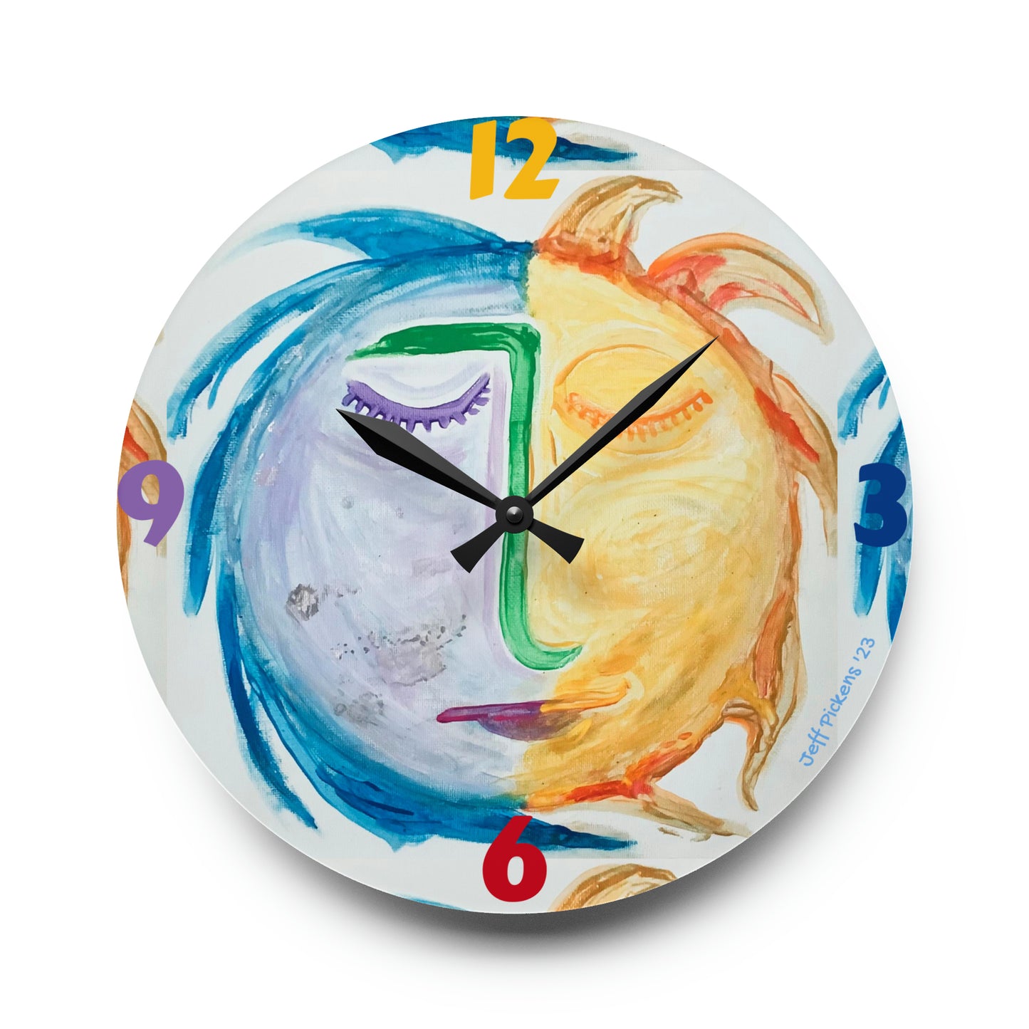 Sun & Moon Wall Clock