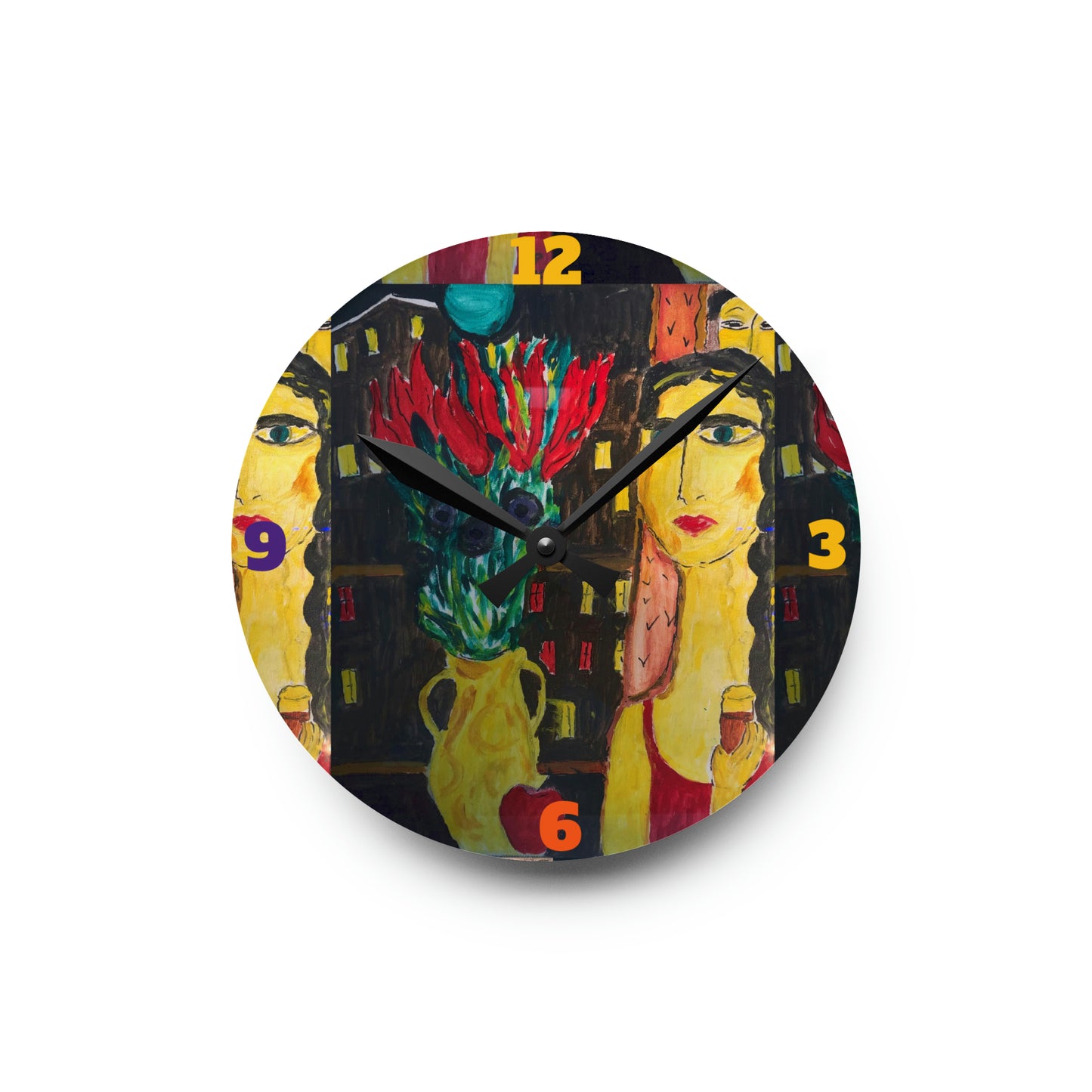 Mysterious Woman Clock