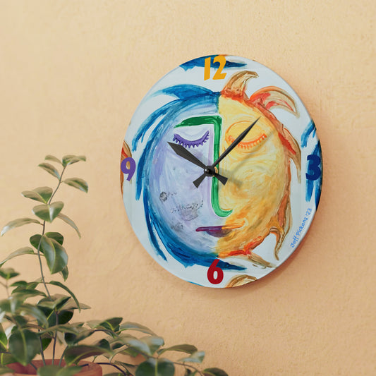 Sun & Moon Wall Clock
