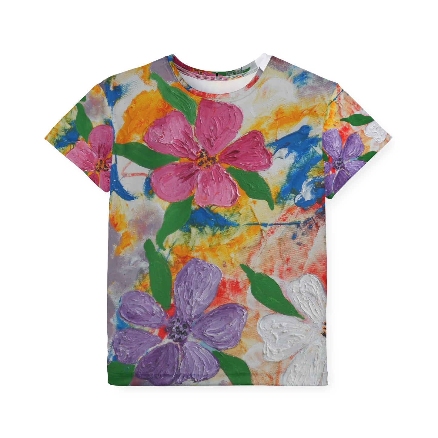 Colorful Abstract Floral Sports Jersey