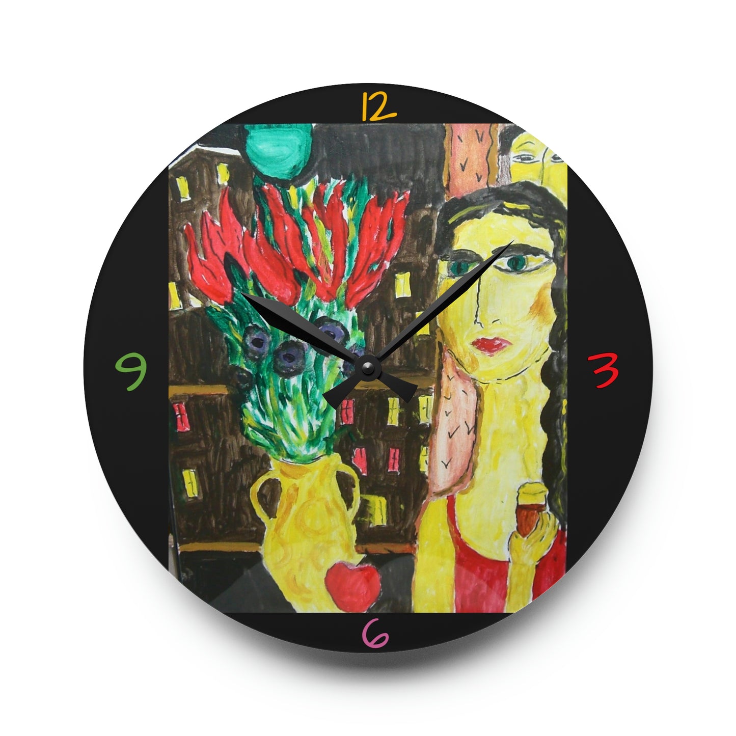 Mystery Woman Wall Clock