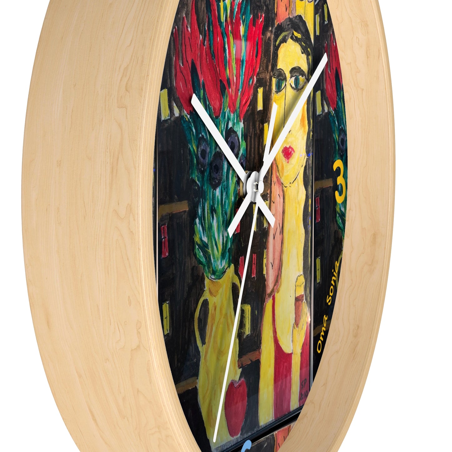 Mystery Woman Oma Sonia Wall Clock